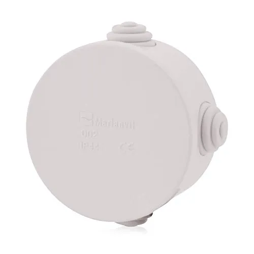 Abzweigdosen Kabelabzweigkasten Installationsgehäuse mit Stufennippeln | IP44 | 80x40mm | Verteilerkasten, Abzweigdose, Aufputz Wasserdicht Aussen Abzweigdose Box Verteilerdose Steckdose