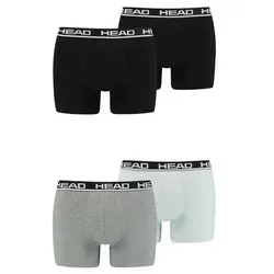 Head Herren Boxershorts im 4er Pack - Bunt und Bequem - Herrenunterhosen im 4er Pack, aus 95% Baumwolle für hohen Tragekomfort und mit Logobund für einen stylischen Look.