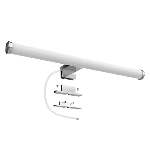 Aourow LED Spiegelleuchte für das Bad,Spiegellampe Badezimmer 40cm 10W 1200lm,Superhell Badlampe Spiegel Neutralweiß 4000K,Badezimmer Lampe Wand 230V,Klasse II