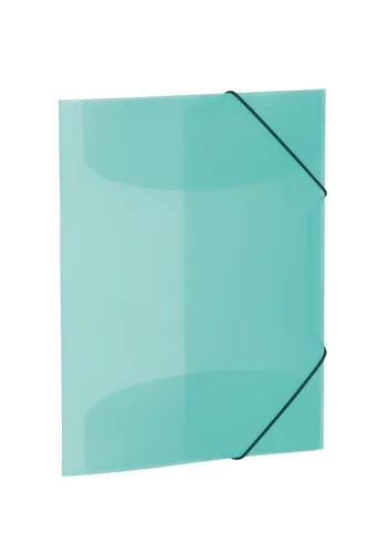HERMA Eckspannermappe PP DIN A4 türkis-transluzent von HERMA