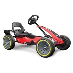 BERG Pedal-Gokart Reppy GP - Tretfahrzeug für Kinder von 2-6 Jahren, mit verstellbarem Schalensitz und leisen EVA-Reifen für drinnen und draußen, ideal für sicheres und komfortables Fahren.