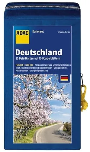 ADAC StraßenKarten Kartenset Deutschland 2018/2019 1:200.000: 20 Detailkarten auf 10 Doppelblättern (ADAC KartenSet Deutschland)