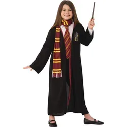 Rubie´s Gryffindor-Kostüm für Jungen - Harry Potter - Offizielles Harry Potter Kostüm mit Robe, Schal, Krawatte und Zauberstab. Ideal für Mottopartys und Karneval, bringt Ihr Kind in die magische Welt von Gryffindor!