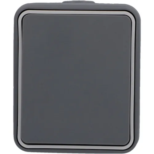 Unitec Aus-Wechselschalter Feuchtraum Mini, dunkelgrau, Aufputz