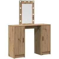 vidaXL Schminktisch mit Speicher Braun 102 x 33 x 135 cm