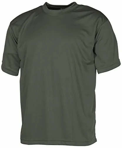 MFH US Army Tactical T-Shirt Taktisches Shirt Tarnschirt Kurzarm Rundhals Herrenshirt (Oliv/L)