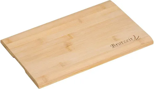KESPER® Frühstücksbrett Brotzeitbrett 32 x 21 cm Bambusextra groß mit Einbrand, (1-St)