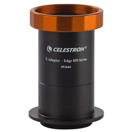 Celestron T-Adapter für EdgeHD 8 – 820759 - Praktischer T-Adapter für EdgeHD 8 Teleskope, ideal für die Befestigung deiner 35-mm-DSLR. Ermöglicht präzise Aufnahmen des Nachthimmels und der Planeten mit optimalem Abstand von 133,35 mm.