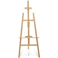 Artina Tessin Staffelei Kiefer FSC 150cm - Hochwertige Staffelei aus FSC-zertifiziertem Kiefernholz, ideal für kreative Projekte. Höhenverstellbar und stabil, eignet sich perfekt für Hobby- und Profikünstler sowie als dekorativer Ständer bei Events.