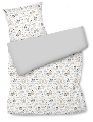 Amilian Bettwäsche Set 140 x 200 cm mit Kissenbezug 80 x 80 cm – 100% Baumwolle - Hochwertige Bettwäsche aus 100% Baumwolle, pflegeleicht und komfortabel. Das 2-teilige Set bietet zwei Designs in einem, ideal für individuelles Styling. Perfekt als Geschenk oder für Ihr Zuhause.