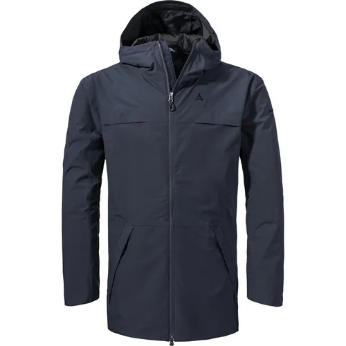 Schöffel Parka Style Bohorok Men blau (8820) 56 - Funktionsjacken – Wasserdichter Parka mit 10.000 mm Wassersäule, ideal für Freizeit und Reisen, aus recyceltem Material für umweltbewusste Käufer.