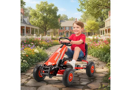Aiyaplay Gokart Rot – Robustes Kinderfahrzeug für Abenteuer