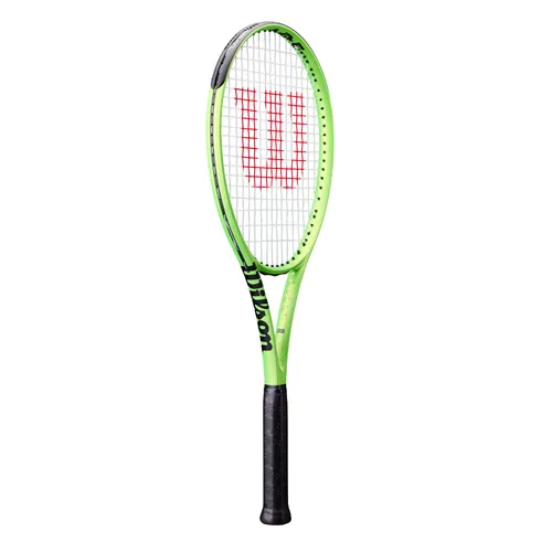 Wilson Tennisschläger Blade Feel RXT 105 - Freizeitspiel mit Stil - Erleben Sie mit dem Blade Feel RXT 105 in strahlendem Lindgrün mehr Freude am Spiel. Der Schläger bietet eine innovative Ösentechnologie für einen größeren Sweetspot und ist ideal für Einsteiger und Freizeitspieler. Robuste Materialien garantieren eine lange Lebensdauer.