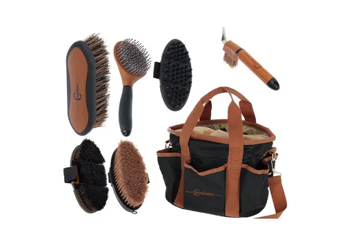 Covalliero Premium-Pflegeset mit gratis Hufkratzer - Umfangreiches Pflegeset für die optimale Haarpflege Ihres Pferdes. Ideal für die tägliche Anwendung und enthält alles, was Sie brauchen, um das Fell strahlend schön zu halten.