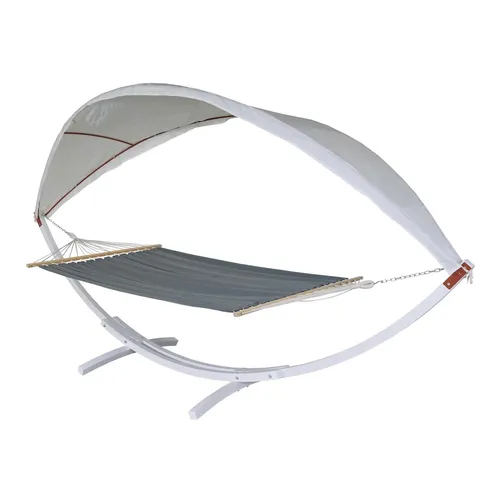 Hängematte MCW-J47 mit Sonnendach in grau von MCW