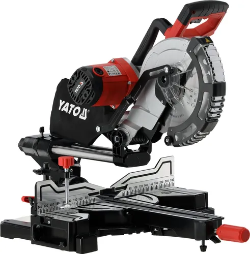Kapp- und Gehrungssäge 255 mm 1800 W mit Laser - Leistungsstarke Kapp- und Gehrungssäge mit 1800 W und integriertem Laser für präzise Schnitte. Ideal für Tischler- und Montagearbeiten, ermöglicht einfache Gehrungs- und Winkelschnitte.