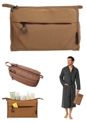 Kulturbeutel Porto 3730 Braun – Praktische Waschtasche