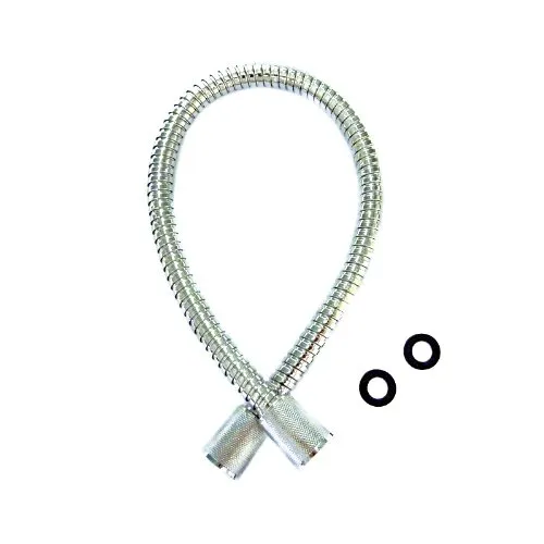 Pure Rain Sicherheitsbrauseschlauch für Steigrohranschluss | Duschschlauch | 80 cm | Chrom