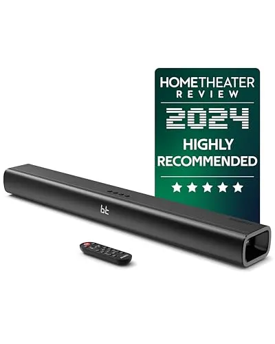 MAJORITY Naga 80 Soundbar für TV Geräte - Soundbar mit 140W 2.2 Heimkino Soundsystem und internem Subwoofer, wandmontierbar und ideal für kraftvollen TV-Sound und Bluetooth-Streaming.