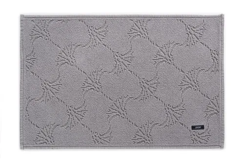 Joop! Badteppich New Cornflower Grau, 50x70 cm - Eleganter Badteppich aus 100% Baumwolle mit charmantem Kornblumenmuster, ideal für Fußbodenheizung, für ein stilvolles und behagliches Badezimmer.