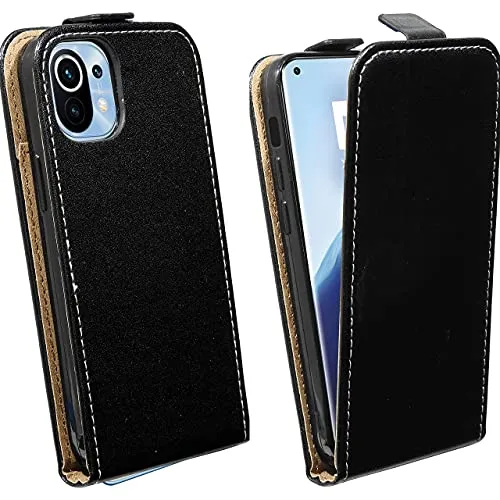 Produktbild cofi1453® Flip Case kompatibel mit XIAOMI MI 11 Handy Tasche vertikal aufklappbar Schutzhülle Klapp Hülle Schwarz