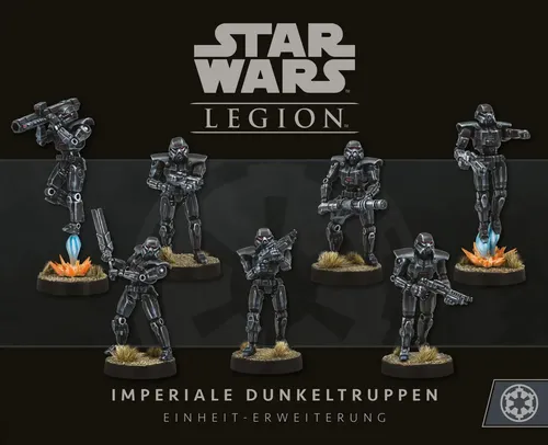 Star Wars Legion Imperiale Dunkeltruppen Einheit Erweiterung - Gesellschaftsspiel zur Erweiterung deiner Star Wars Legion mit 1 Einheit Imperiale Dunkeltruppen, perfekt für taktische Schlachten und strategische Herausforderungen.