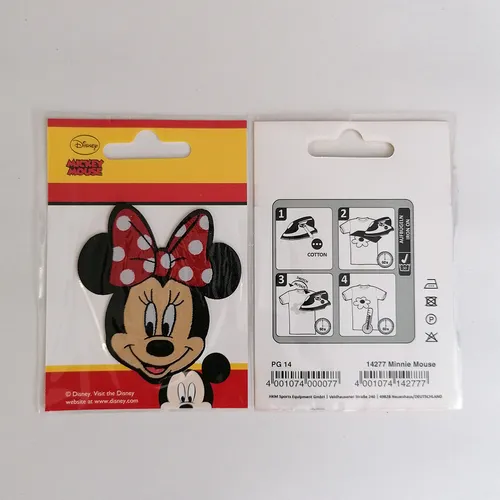 Aufnäher / Bügelbild - Minnie Mouse Disney Comic Kinder – rot – 6,5x7,5cm - Patc