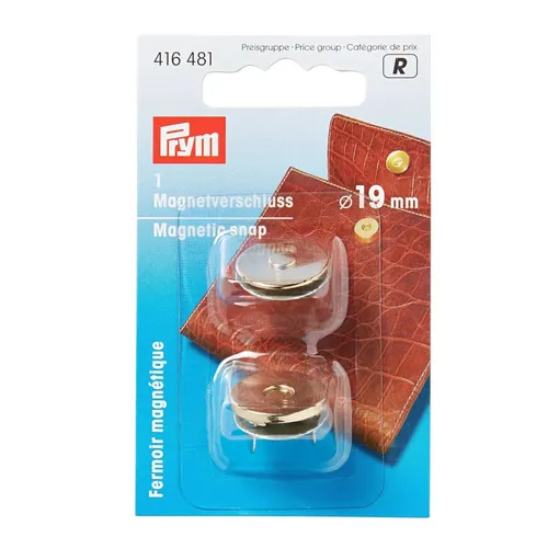 PRYM Magnet-Verschluß 19 mm goldfarbig