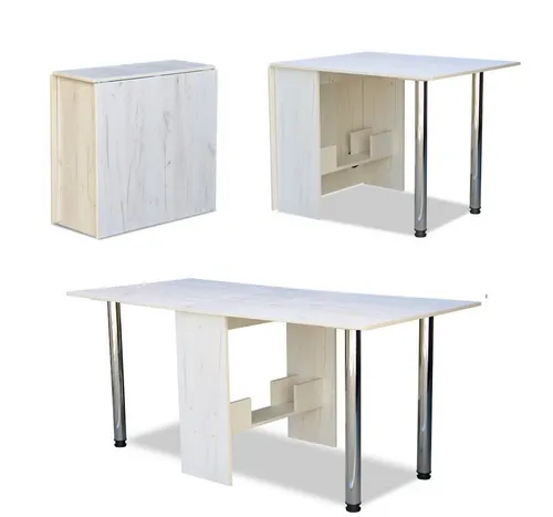 Rodnik Esstisch Amelie (funktional, klappbar, platzsparend, schraubbare Tischbeine), ausklappbar, kompakt