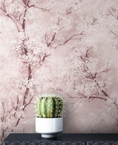 NEWROOM Rosa Vliestapete - Blumentapete Floral in Weiß Grau - Moderne Tapete für Schlafzimmer, Wohnzimmer und Büro, lichtbeständig und leicht abziehbar. Inklusive Tapezier-Ratgeber für perfekte Ergebnisse!