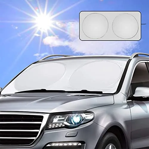 Vintoney Sonnenschutz für Windschutzscheibe, Auto Frontscheibenabdeckung, UV-Blocker, für verschiedene Größe (160 * 83cm), passt für PKW, SUV, LKW