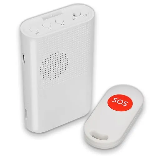 Notrufknopf für Senioren – Mobiler Notfallknopf mit Funk Pflegeruf Set - Funkgeräte für Senioren: Schnelle Hilfe im Notfall mit einfacher Bedienung und hoher Reichweite. USB-Akkubetrieben für maximale Flexibilität und umweltfreundliches Laden.