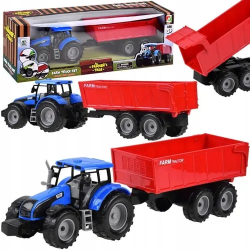 Traktor mit Anhänger, Landwirtschaftsmaschine, Spielzeug, Kinder, ab 3 Jahre