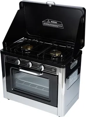 Camp4 Backofen mit 2-flamm Kocher, 50mbar