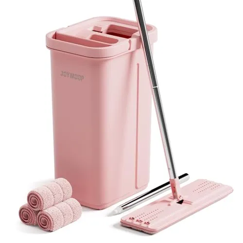 JOYMOOP Wischmopp und Eimer mit Auswringer-Set von JOYMOOP