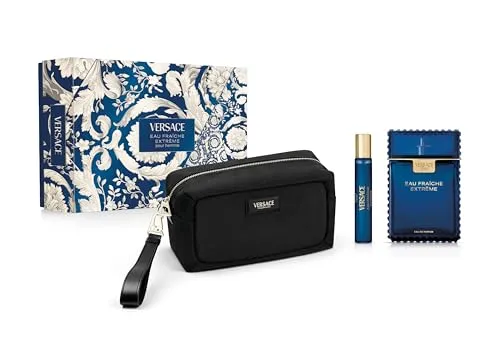 Produktbild Versace Man Eau Fraiche Extreme EDP 100 ml + EDP MINI 10 ml + Kosmetiktasche