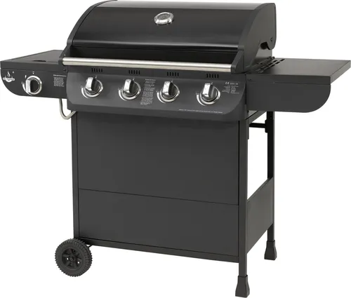 El Fuego Gasgrill Columbus 4+1 AY0563 - Schwarz, mit Seitenbrenner für vielseitiges Kochen und hohen Komfort beim Grillen