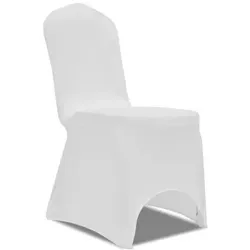 vidaXL 50x Stuhlhussen Stretch Universell in weiß von vidaXL