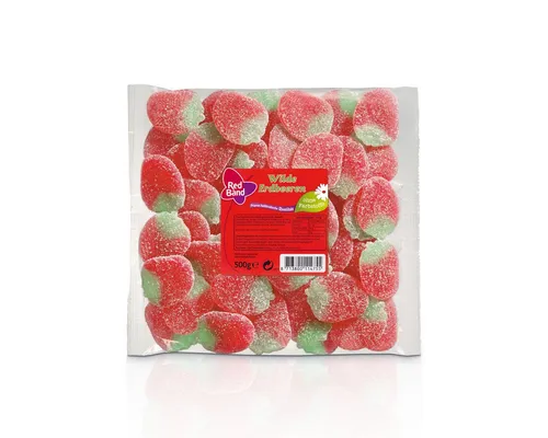 Red Band Süßigkeit, Red Band Wilde Erdbeeren fruchtig süß und ohne Gelatine 500g