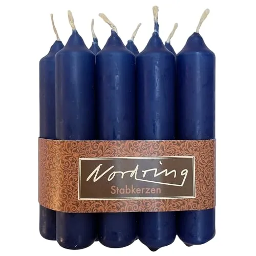 Nordring 8 Stabkerzen nachtblau 2,2 x 11 cm hoch in blau von Nordring