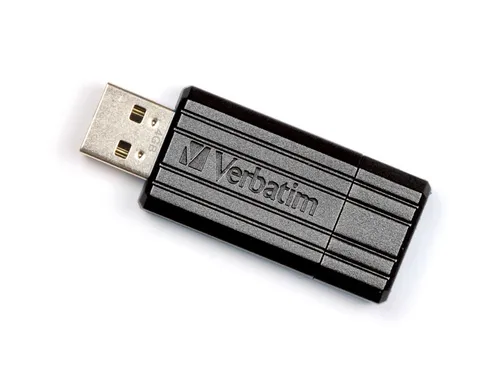 Verbatim PinStripe USB-Stick 64GB - Praktischer USB 2.0 Speicherstick mit Schiebemechanismus, leicht und ideal für mobile Datenübertragung