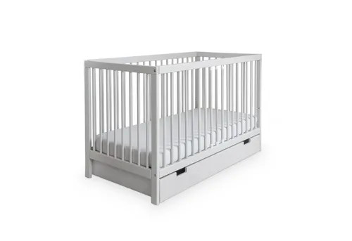 Ehrenkind® Babybett PUR 120x60 aus Buchenholz, höhenverstellbar - Babybett aus hochwertigem Buchenholz, 9-fach höhenverstellbar und mit entnehmbaren Stangen für sicheren Schlaf und einfache Anpassung im Kinderzimmer.