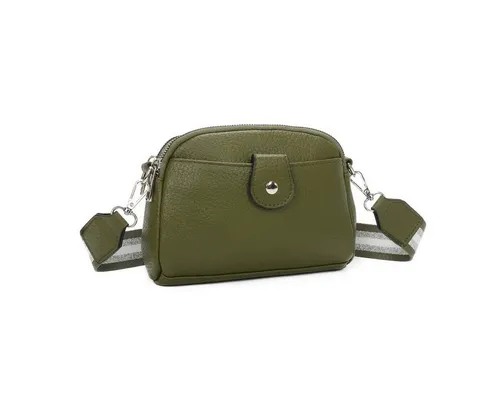 OBC Damen Crossbody Umhängetasche - Stilvolle Kunstleder Tasche in Olivgrün - Umhängetaschen: Schick und kompakt, ideal für jeden Anlass. Diese vielseitige Tasche bietet Platz für alle wichtigen Dinge und kombiniert Design mit Funktionalität.
