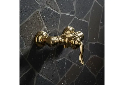 PaulGurkes Duscharmatur PGCLASSIC33-ZR - Duscharmatur aus massivem Messing mit goldener PVD-Beschichtung, ideal für Hochdrucksysteme und eigensicher gegen Rückfließen gemäß DIN EN 1717.