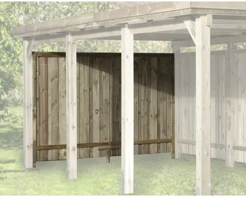 Weka Rückwand für Carports 20 mm Wandstärke von Weka