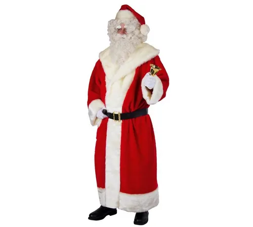 Nikolausmantel, Plüsch - Kostüme für Erwachsene, hochwertiger Plüschmantel für festliche Anlässe und Weihnachtsfeiern