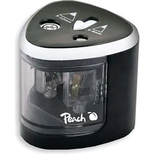 Peach Spitzmaschine PO102, elektrisch, für Stiftdurchmesser bis 12mm, schwarz