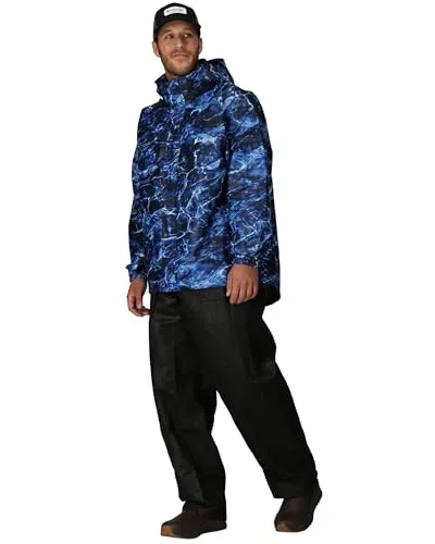Produktbild frogg toggs Herren All Sport Rain Suit Regenbekleidung, Mo Blue Marlin/Black Pants, XL EU