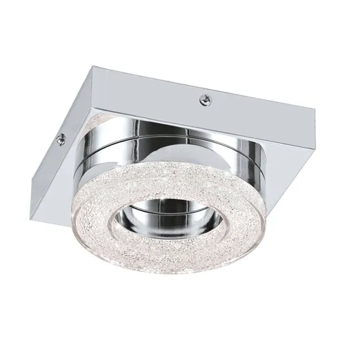 Eglo LED-Deckenleuchte Silber 14x6x14 cm - Moderne Innenbeleuchtung in Silber, aus Metall und Kunststoff, ideal für Esstische und schafft eine einladende Atmosphäre.
