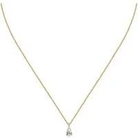 FAVS Damen-Kette 925er Silber mit Zirkonia - Kette aus 925er Silber, verziert mit einem funkelnden Zirkonia – das perfekte Accessoire für jeden Anlass.